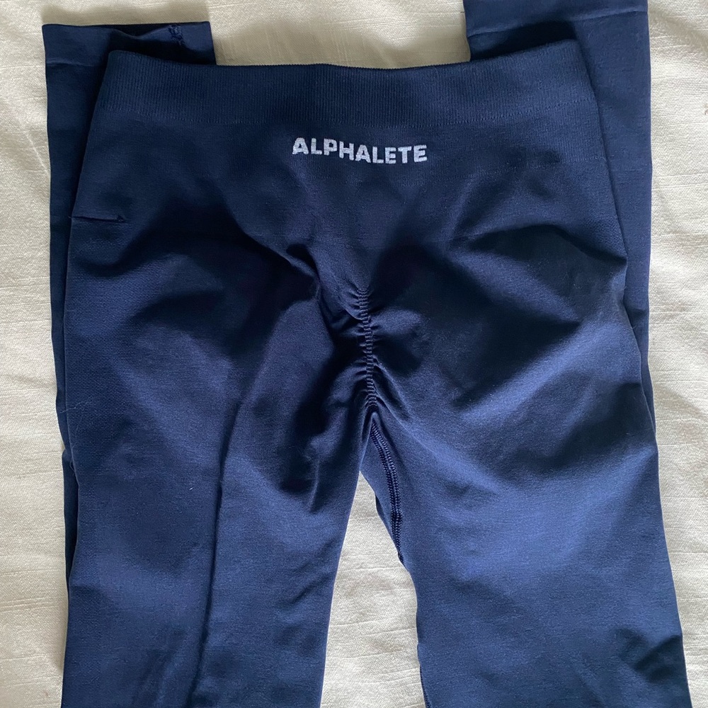 Alphalete Tuxedo Blue Amplify Leggings